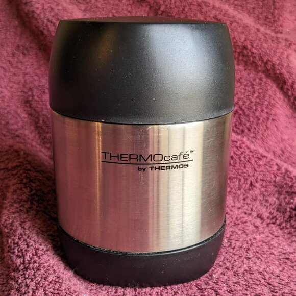 Wide Mouth Thermos Stainless Steel 12 oz Vacuum Food Jar THERMOcafe - Picture 1 of 7